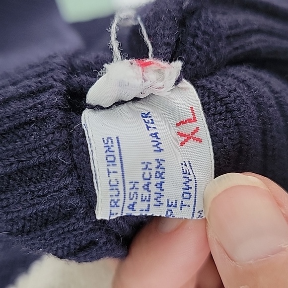 Greenwich Vintage 1980's Argyle Wool V Neck Sweater Sz XL Blue/Red/Green/Yellow - Picture 8 of 10